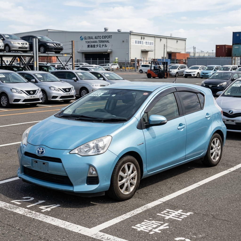 Toyota Aqua 2018 used car export from Japan